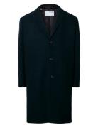 Slhmilo Overcoat Uldfrakke Frakke Black Selected