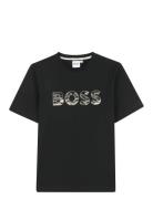Short Sleeves Tee-Shirt Tops T-Kortærmet Skjorte Black BOSS