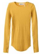 Rochelle Tops T-shirts Long-sleeved T-Skjorte Yellow Molo