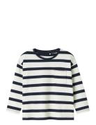 Nmmleroy Ls Rlx Top Tops T-shirts Long-sleeved T-Skjorte Navy Name It