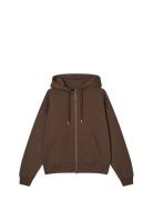 Standard Luka Hoodie Zip Sweat Tops Sweatshirts & Hoodies Hoodies Brow...