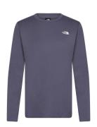 W L/S Simple Dome Tee Sport T-shirts & Tops Long-sleeved Purple The No...
