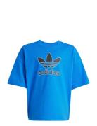 Trefoil Tee Tops T-Kortærmet Skjorte Blue Adidas Originals