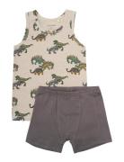 Underwear Set Aop Undertøjssæt Multi/patterned Minymo