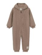 Matadel Teddyfleece Jumpsuit. Grs Langærmet Body Brown MINI A TURE