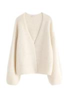 Cardigan Knitted Tops Knitwear Cardigans White Lindex