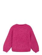 Pullover Knit Tops Knitwear Pullovers Pink Minymo