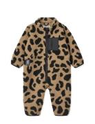Nolano Pile Jumpsuit Outerwear Fleece Outerwear Fleece Coveralls Brown...