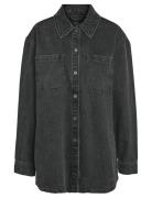 Nmalva L/S Dnm Shacket Az387Bl Noos Tops Overshirts Grey NOISY MAY