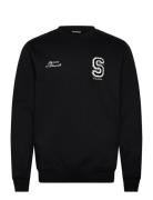Sdridley Tops Sweatshirts & Hoodies Sweatshirts Black Solid