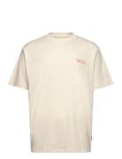 Wbbaine Flower Tee Tops T-Kortærmet Skjorte Cream Woodbird