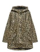 Vmmalou Coated Printed Jacket Noos Tynd Frakke Brown Vero Moda