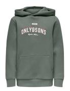 Osjceres Reg Vintage Print Hood Swt Noos Tops Sweatshirts & Hoodies Ho...
