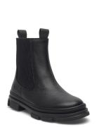 Booties - Flat - With Elastic Boots Støvler Black ANGULUS