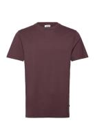 Sid Basic T-Shirt Tops T-Kortærmet Skjorte Burgundy J. Lindeberg