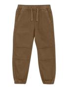 Pants Twill Bottoms Trousers Brown Minymo