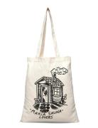 Sauna Tote Bag Shopper Taske Cream Makia