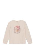 T-Shirt Ls Tops Sweatshirts & Hoodies Sweatshirts Cream Minymo