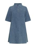 Mschibo 2/4 Dress Dresses Shirt Dresses Blue MSCH Copenhagen