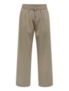 Onswill 0292 Loose String Pant Noos Bottoms Sweatpants Beige ONLY & SO...