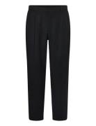 Straight-Fit Pleated Trousers Bottoms Trousers Casual Black Mango