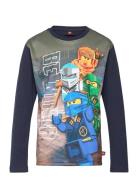 Lwtaffy 608 - T-Shirt L/S Tops T-shirts Long-sleeved T-Skjorte Navy LE...