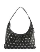 Lane Soft Structure Studs Bags Totes Black HVISK