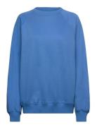 Loose Heavy Sweater Tops Sweatshirts & Hoodies Sweatshirts Blue Weekda...