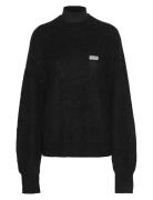 Light Knit Logo Sweater Tops Knitwear Jumpers Black ROTATE Birger Chri...