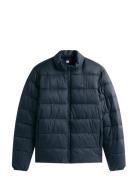 Mid Weight Stand Collar Jkt Foret Jakke Navy Tommy Hilfiger