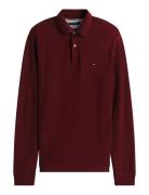 1985 Regular Ls Polo Tops Polos Long-sleeved Burgundy Tommy Hilfiger