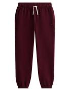 Essential Fleece Sweatpants Bottoms Sweatpants Burgundy Tommy Hilfiger