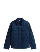 Mid Onion Quilted Shirt Jacket Quiltet Jakke Navy Tommy Hilfiger