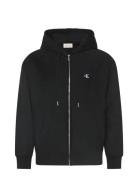 Ls Premium Terry Monogram Fz Hoo Tops Sweatshirts & Hoodies Hoodies Bl...