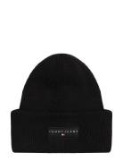 Tjm Linear Beanie Accessories Headwear Beanies Black Tommy Hilfiger