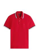 Cuff Interest Slim Fit Polo Tops Polos Short-sleeved Red Tommy Hilfige...