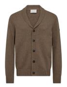 Bs Bjarte Regular Fit Knitwear Tops Knitwear Cardigans Brown Bruun & S...