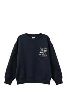 Elisy Sweatshirt Tops Sweatshirts & Hoodies Sweatshirts Navy Sofie Sch...