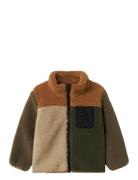 Nmmmonico Teddy Jacket Block Outerwear Fleece Outerwear Fleece Jackets...