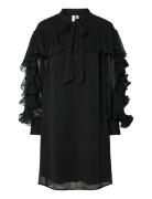 Yasnoel Ls Dress - Ex Knælang Kjole Black YAS