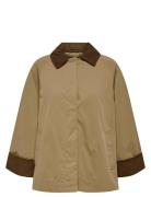 Onlorchid Mix Cordoroy Parka Coat Cs Otw Tynd Frakke Beige ONLY