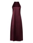 Lacie Dress Maxikjole Festkjole Burgundy Noella