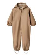Rainsuit Mika Outerwear Coveralls Rainwear Coveralls Beige Wheat