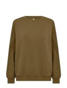 Sc-Banu Tops Sweatshirts & Hoodies Sweatshirts Khaki Green Soyaconcept
