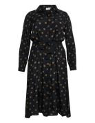 Kcolivia Dress Knælang Kjole Blue Kaffe Curve