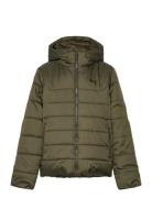Ess Hooded Padded Jacket Sport Jackets & Coats Puffer & Padded Khaki G...