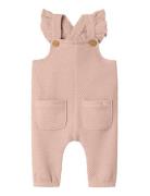 Nbfnoella Loose Sweat Overall Lil Bottoms Dungarees Pink Lil'Atelier