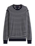 Essential Ssnl Cotton Crew Neck Tops Knitwear Round Necks Navy Tommy H...