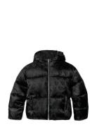 Ck Logo Aop Puffer Jacket Foret Jakke Black Calvin Klein