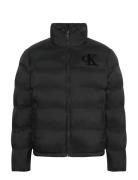 Ls Nylon Monogram Puffer Jkt Foret Jakke Black Calvin Klein Jeans
